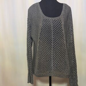 Rock & Republic Metallic Gray Women's Sweater